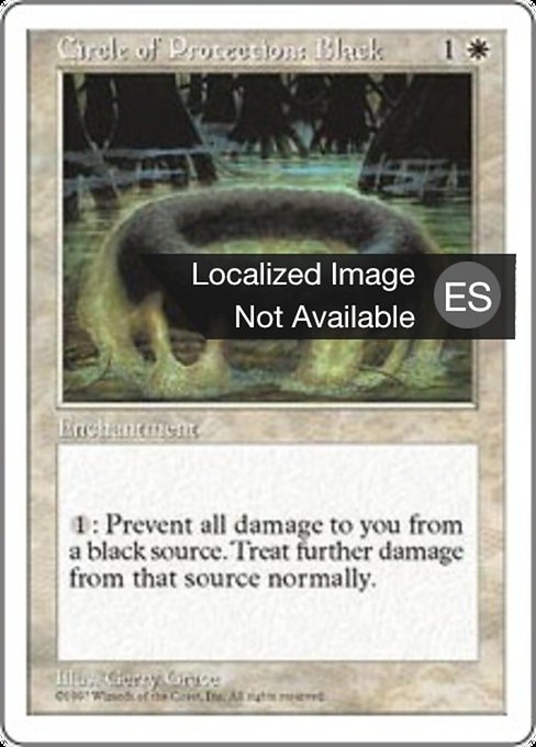Circulo de protección: Negro