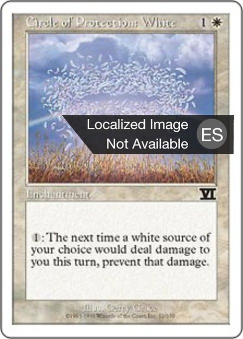 Circulo de protección: Blanco