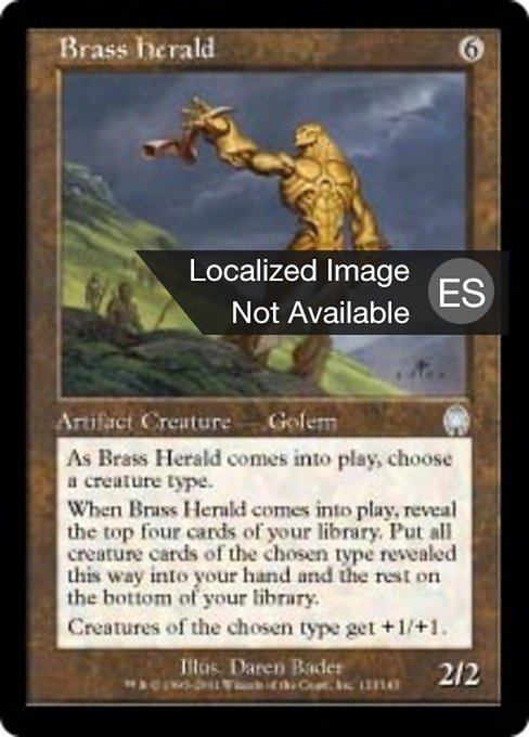 Heraldo de bronce