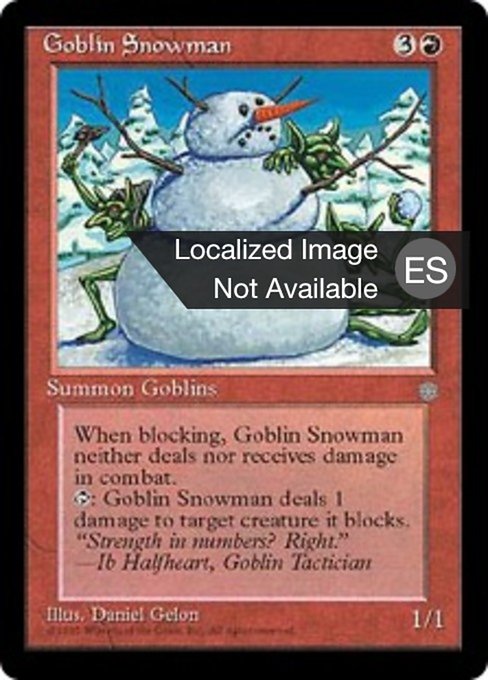 Muñeco de nieve trasgo