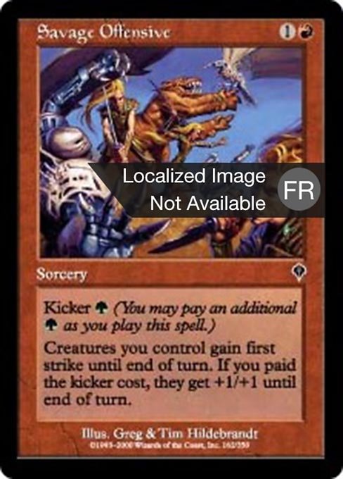 Offensive sauvage