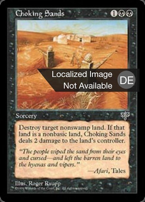 Eindringender Sand