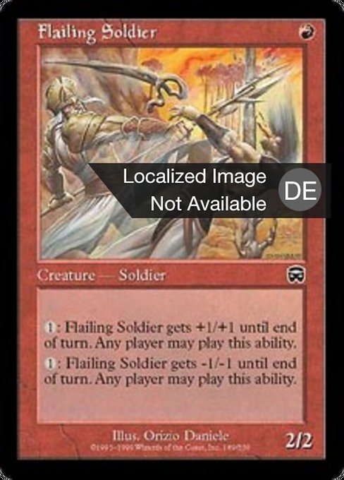 Dreschender Soldat