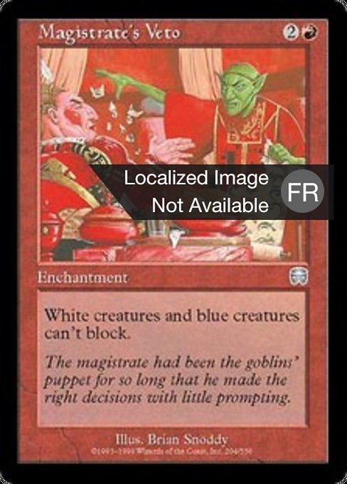 Véto du Magistrat