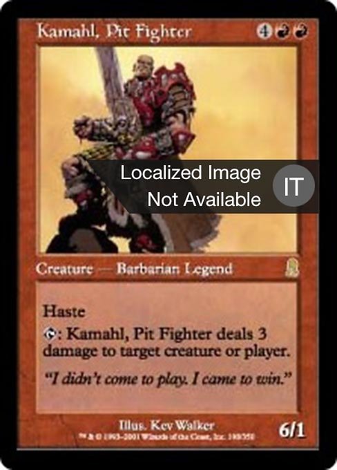 Kamahl, Combattente dell'Arena