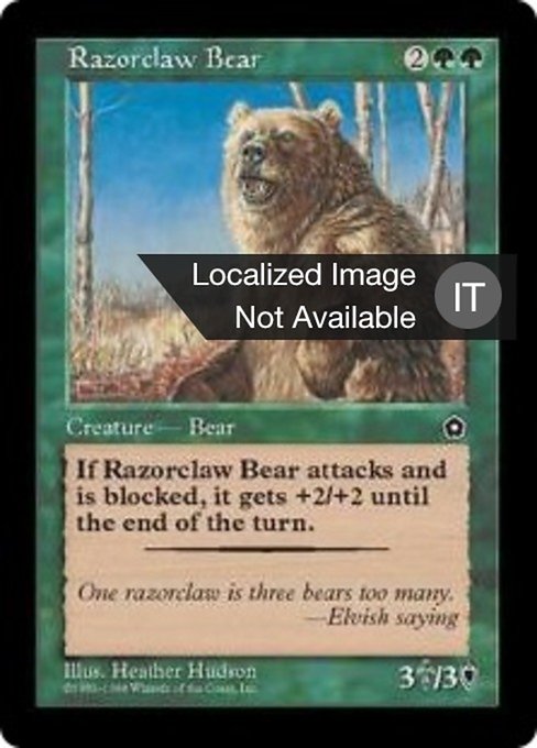Orso Artiglio Rasoio