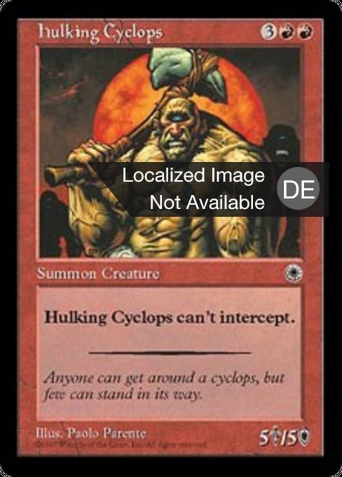 Grobschlächtiger Zyklop