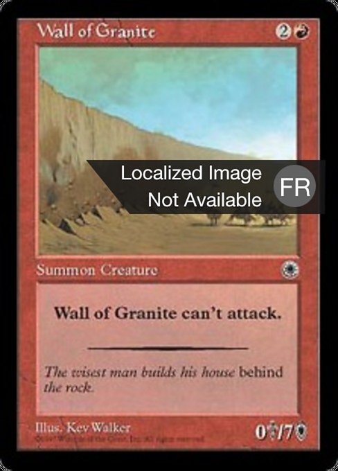 Mur de granit